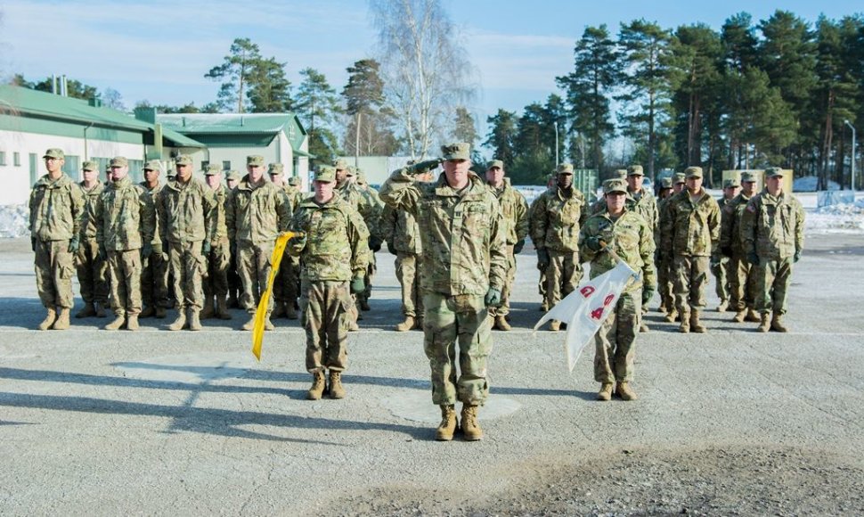 Nauja JAV rotacinių pajėgų kuopa Lietuvoje