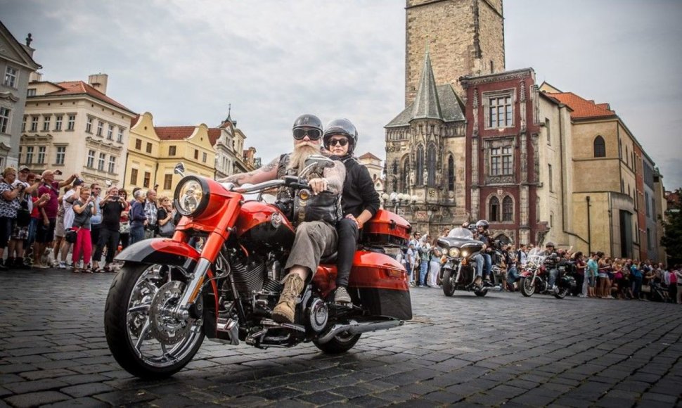„Harley-Davidson“ jubiliejus Prahoje