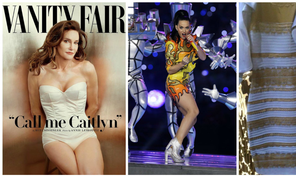 Svarbiausios šių metų akimirkos socialiniuose tinkluose: nuo debatų dėl suknelės iki Caitlyn Jenner
