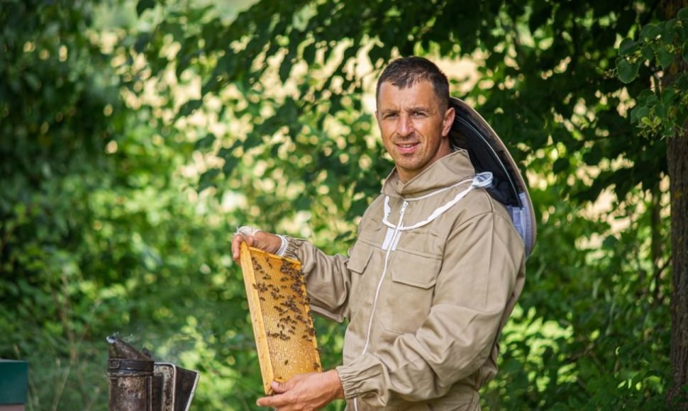 Panevėžio bitininkų draugijos pirmininkas Vaidas Arbutavičius