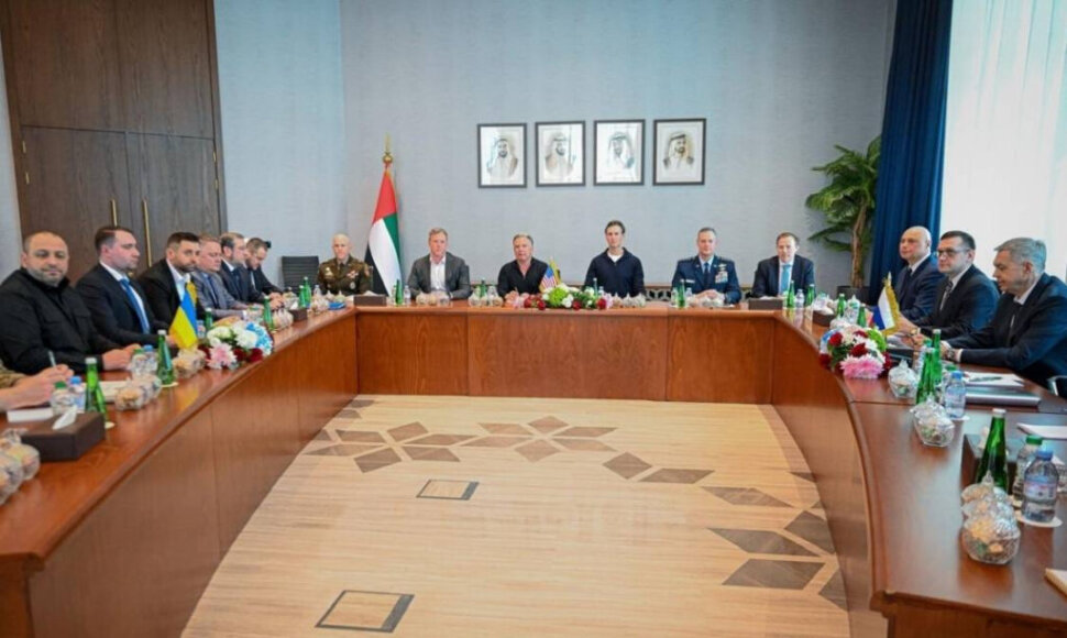 Ukrainos ir Rusijos derybos Abu Dabyje