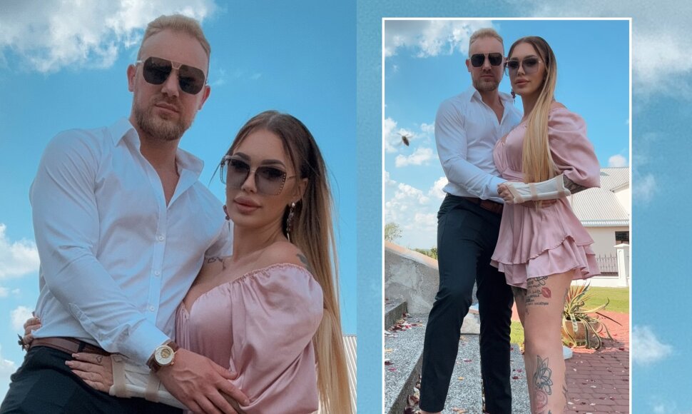 Justina Partikė su mylimuoju Vygandu