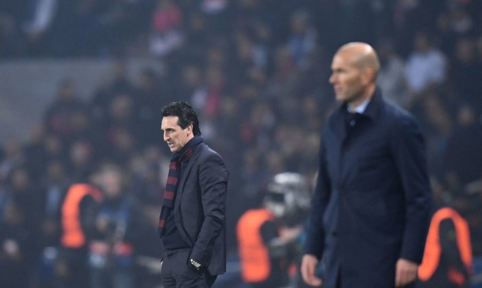 Unai Emery ir Zinedine'as Zidane'as