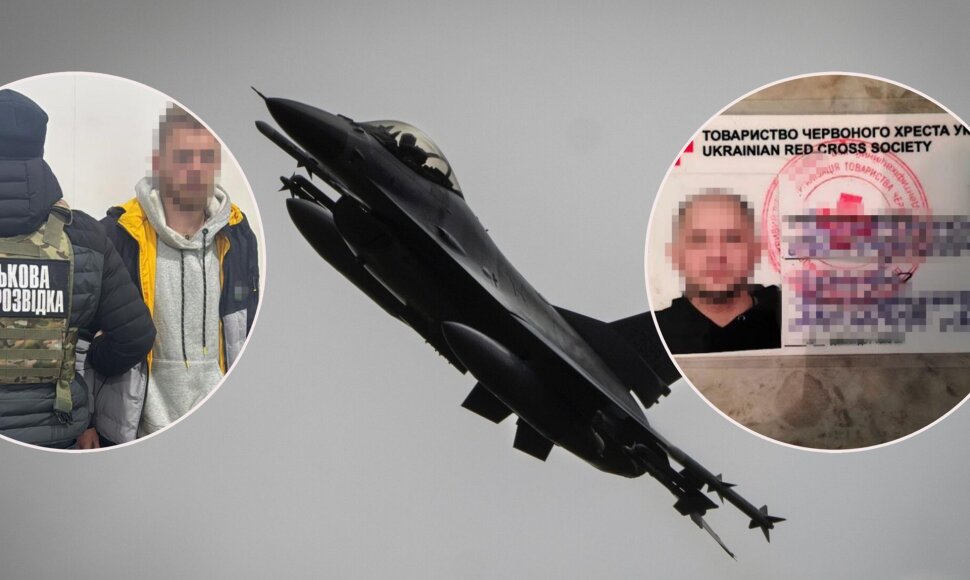 Ukraina atskleidė tinklą rusų karinės žvalgybos agentų, kurie ie&scaron;kojo naikintuvų F-16