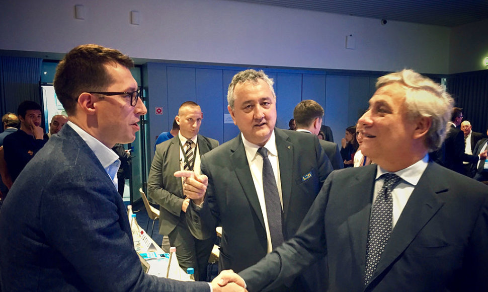 Emilis Vaitkaitis su Antonio Tajani ir Paulo_Barelli