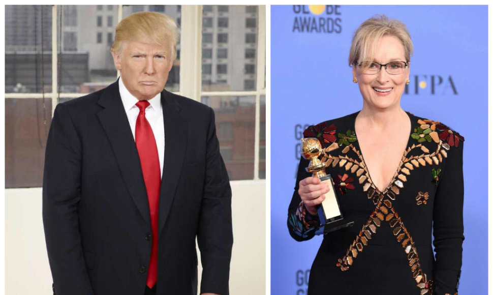 Donaldas Trumpas ir Meryl Streep