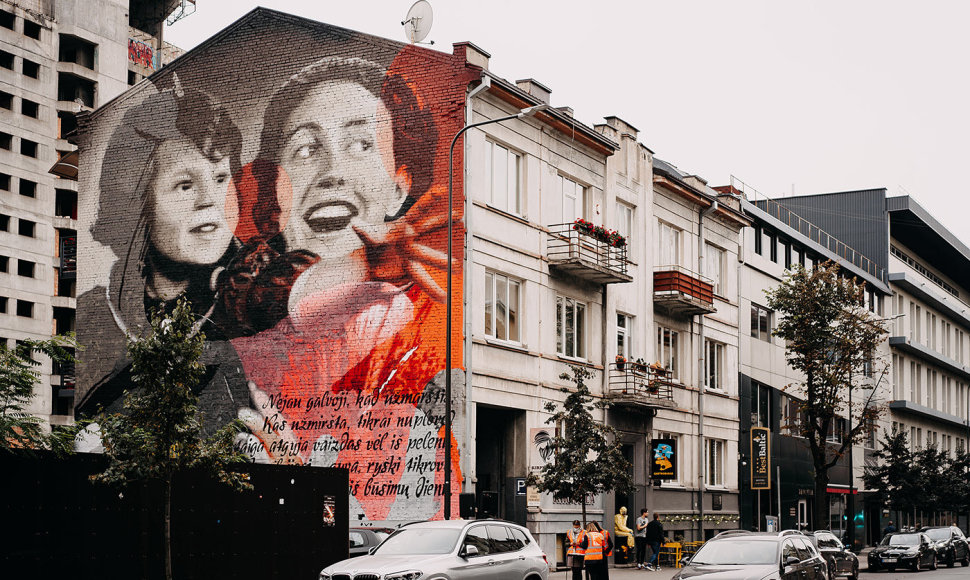 T.Vincaičio-Plūgo tapyta siena „Istorijų festivaliui“