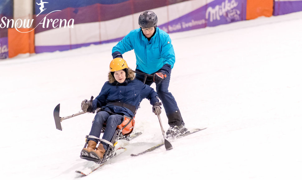 Druskininkų Snow Arenoje – nacionalinė slidinėjimo programa neįgaliesiems