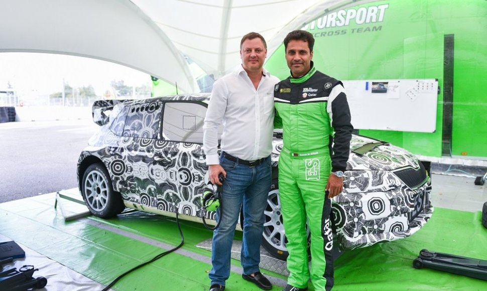 Ernestas Staponkus ir Nasser Al-Attiyah, Vytauto Pilkausko nuotr.