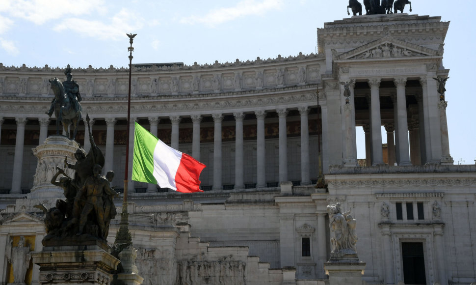 Italijos vėliava Romoje