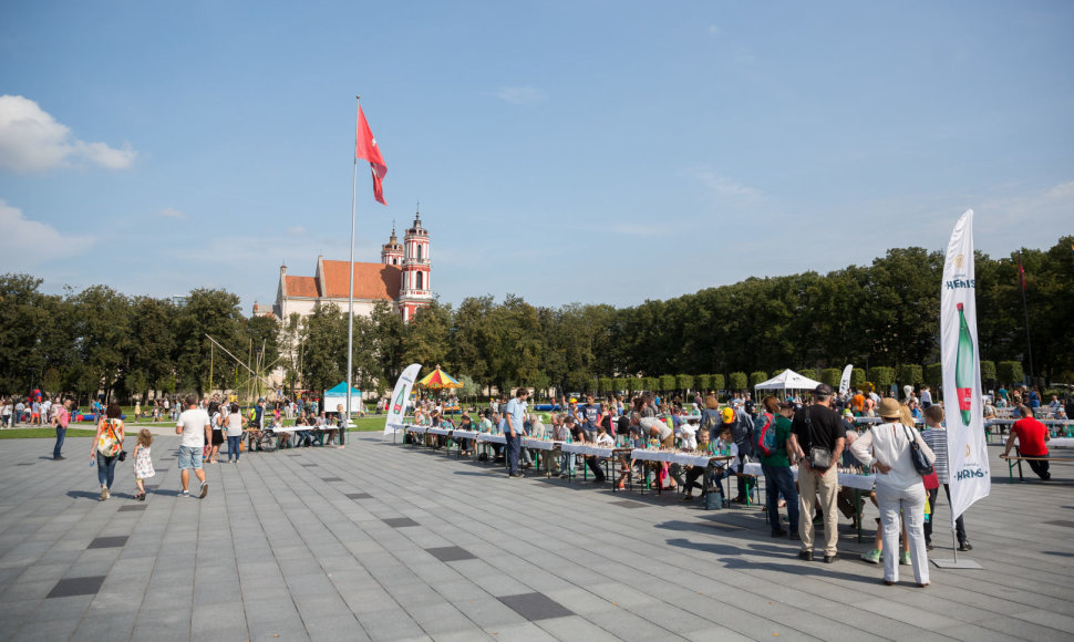 Pramogų kupina Lukiškių aikštė