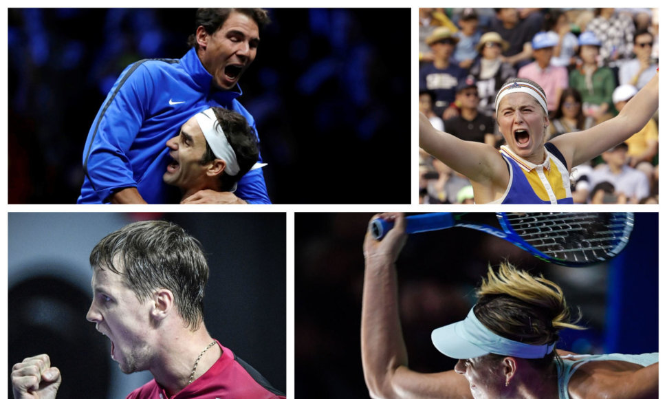 R.Federeris ir R.Nadalis žaidė drauge, latvė J.Ostapenko stebino puikiu žaidimu, po traumų ir diskvalifikacijų į kortus grįžo R.Berankis ir M.Šarapova. 