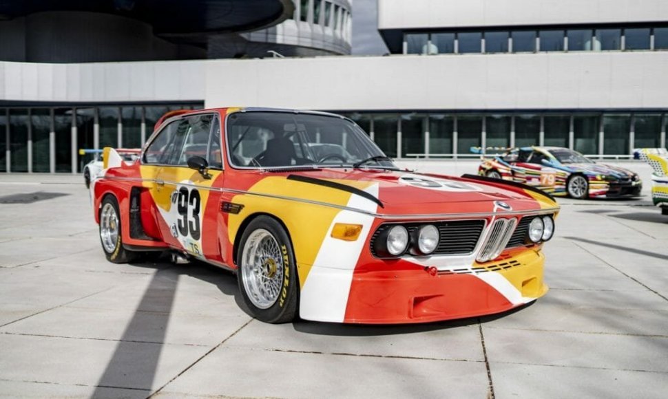 Skulptoriaus Alexandero Calderio išdailintas BMW 3.0 CSL. (Gamintojo nuotrauka)