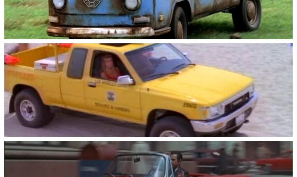 Automobiliai, kuriuos buvo galima išvysti populiariuose serialuose