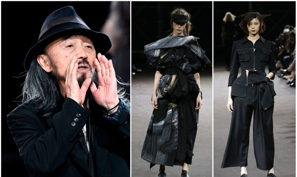 Dizaineris Yohji Yamamoto ir kolekcijos modeliai