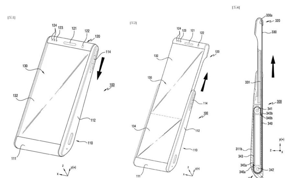 „Samsung“ telefono su išvyniojamu ekranu patentas