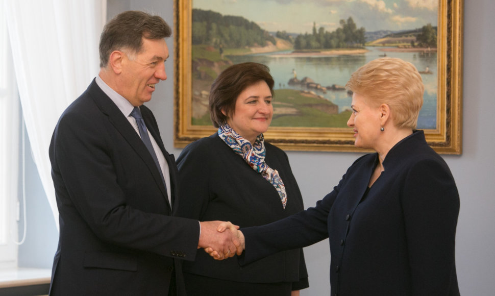Dalia Grybauskaitė, Algirdas Butkevičius, ir Loreta Graužinienė