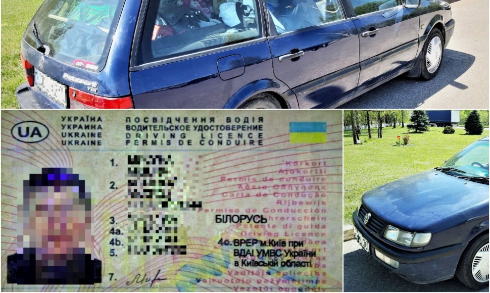 Temos iliustracija: senjoras baltarusis vairavo Lenkijoje registruotą vokišką mašiną su neva Ukrainoje išduotomis teisėmis.