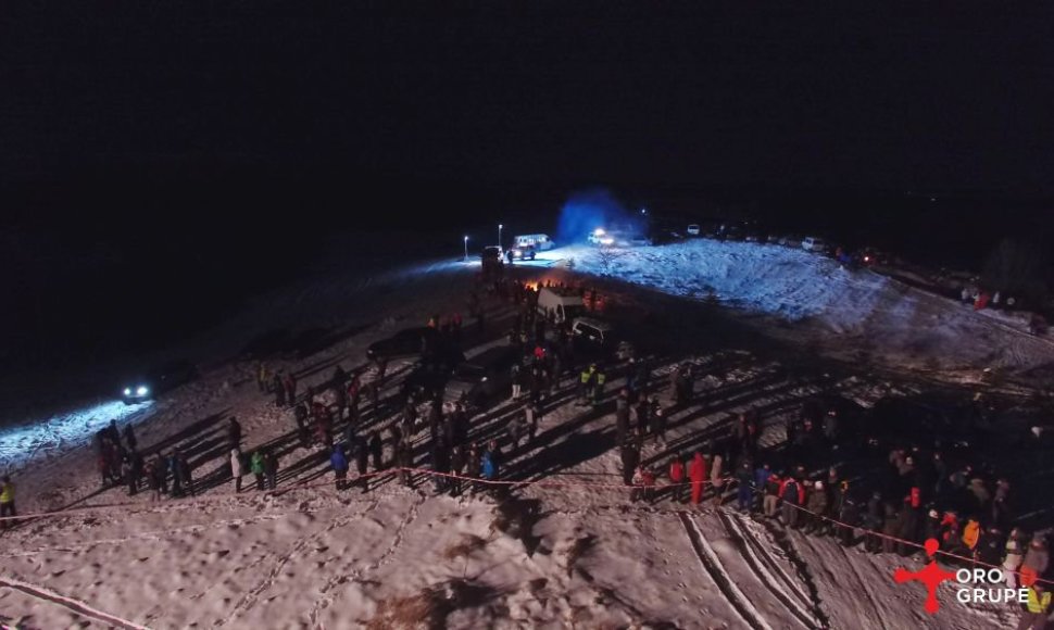 Halls Winter Rally 2015" iš paukščio skrydžio