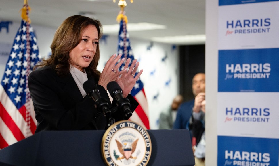 CNN: K. Harris paramą išreiškė pakankamai demokratų delegatų / Erin Schaff / via REUTERS