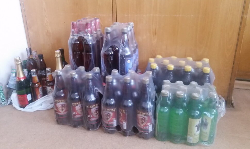 Sulaikyti alkoholiniai gėrimai