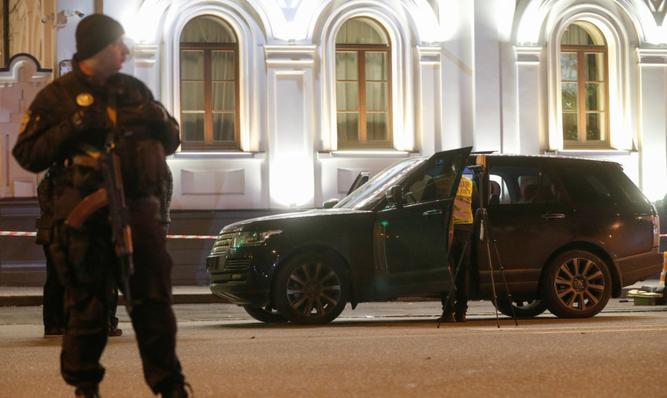 Kijevo policija įvykio vietoje