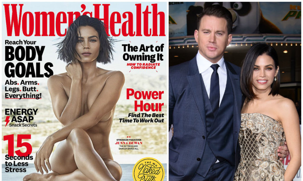 Jenna Dewan ant žurnalo „Women's Health“ viršelio ir su buvusiu vyru Channingu Tatumu
