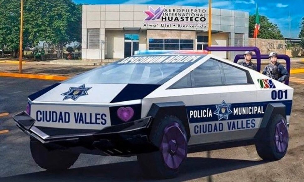 Meksikos policijos „Tesla Cybertruck“