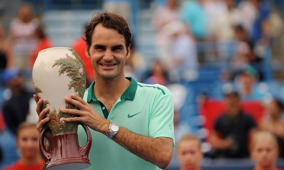 Rogeris Federeris šeštą kartą laimėjo turnyrą Sinsinatyje