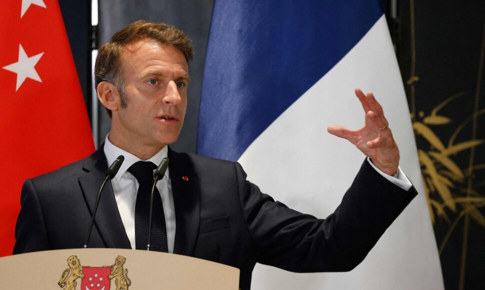 Emmanuelis Macronas / LUDOVIC MARIN / AFP