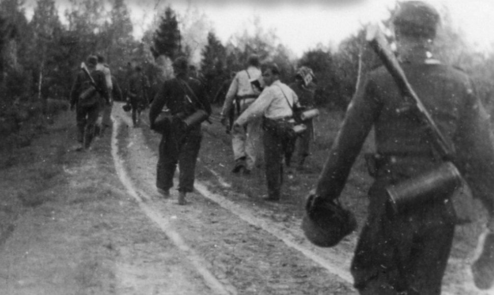 SS specialiojo Dirlewangerio bataliono kareiviai Baltarusijoje, 1943 m.