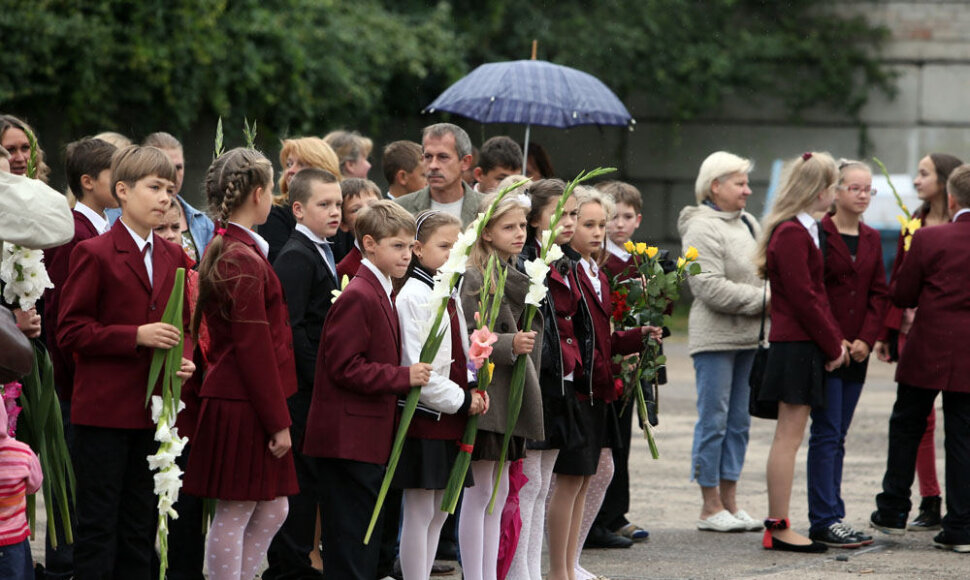 Mokslo metų pradžia Žaliakalnio progimnazijoje