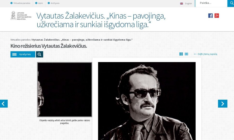 Vytautas Žalakevičius, virtuali paroda