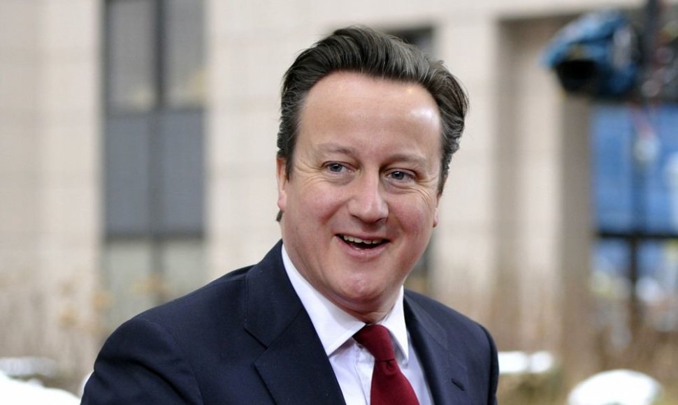 Didžiosios Britanijos ministras pirmininkas Davidas Cameronas