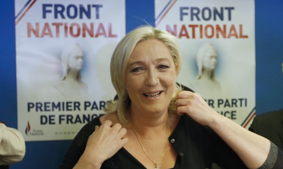 Nacionalinio fronto lyderė Marie Le Pen