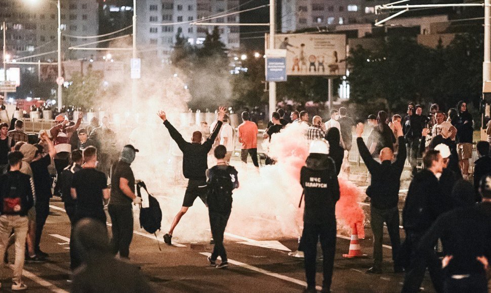 Baltarusijos fotografai dalinasi vaizdais iš protestų jų šalyje