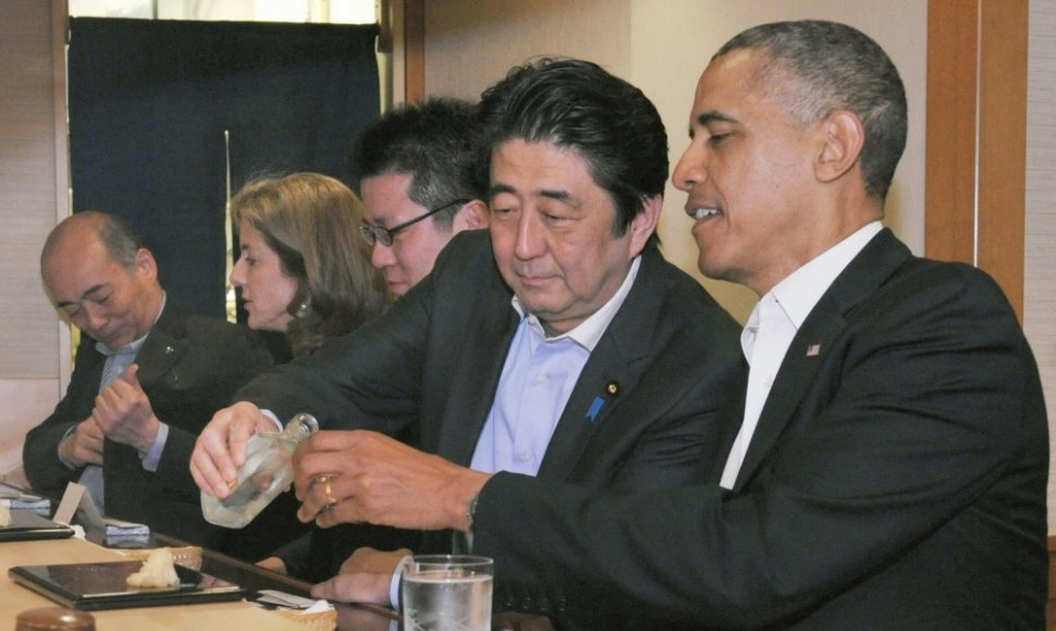 Shinzo Abe ir Barackas Obama