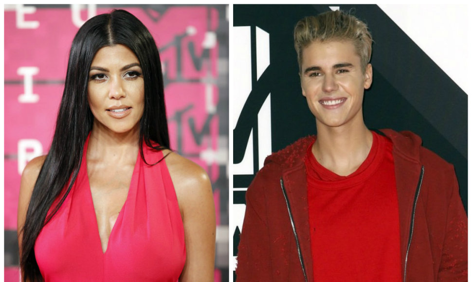 Kourtney Kardashian ir Justinas Bieberis