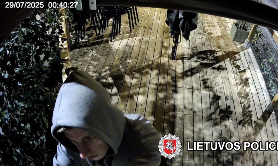 Užfiksuotas įtariamasis