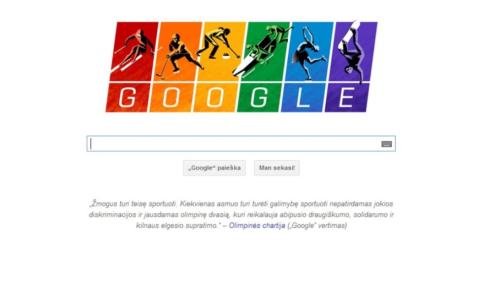 „Google“ Sočio olimpinių žaidynių logotipas
