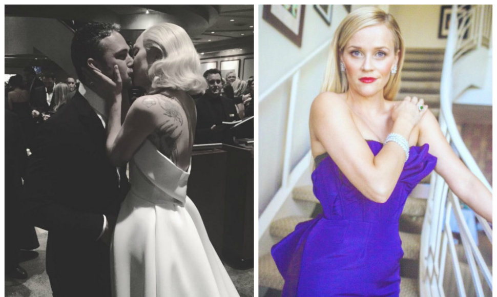 Lady Gaga su Tayloru Kinney ir Reese Witherspoon