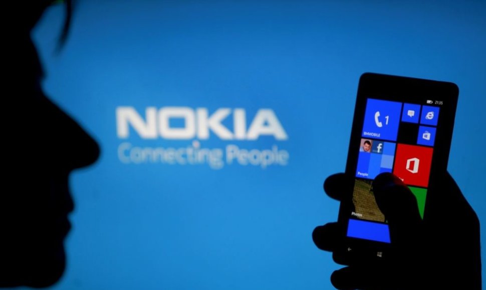 „Nokia“ išmanusis telefonas su „Windows Phone“ operacine sistema