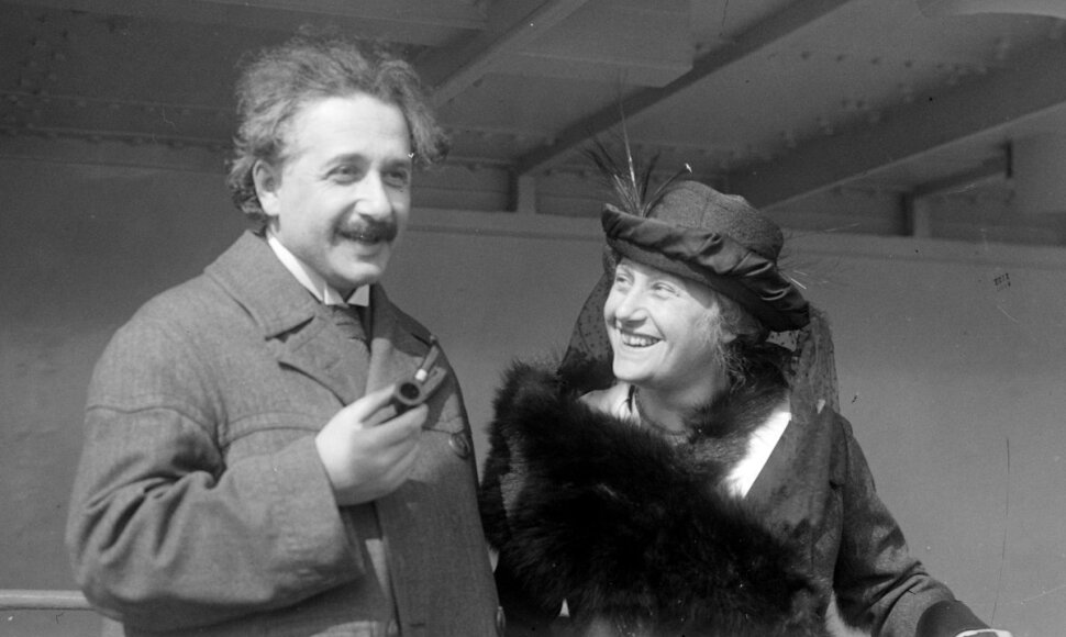 Albertas ir Elsa Einsteinai 1921 m.