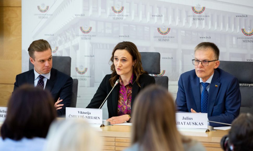 Gabrielius Landsbergis, Viktorija Čmilytė-Nielsen, Julius Sabatauskas