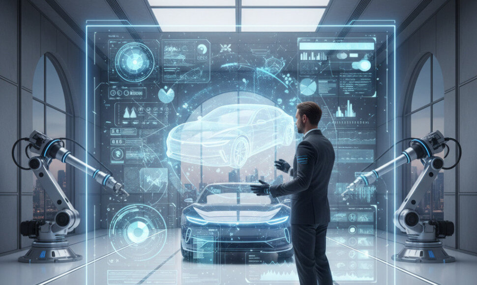 Dirbtinio intelekto sukurtas automobilis (nuotr. Tomo Jankausko)