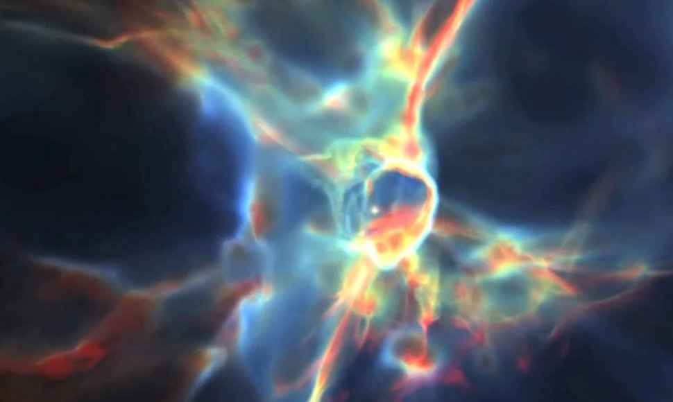 Stenfordo mokslininkai superkompiuteriais vizualizavo visatos egzistencijos pradžią. 