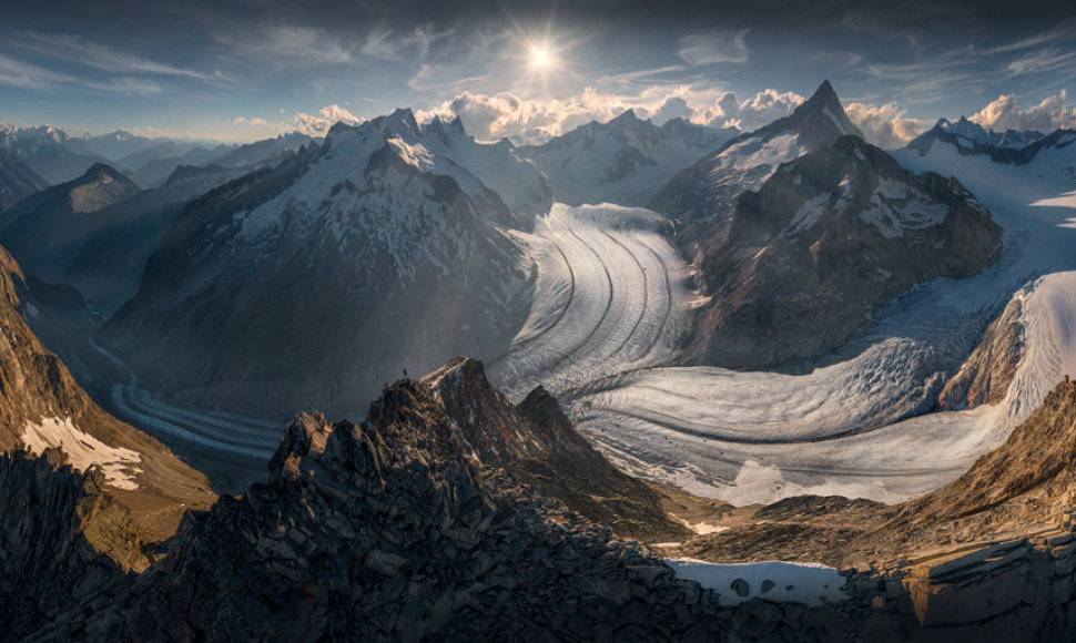 „Kalnų svajoklis“ – Max Rive nuotrauka, daryta Šveicarijoje