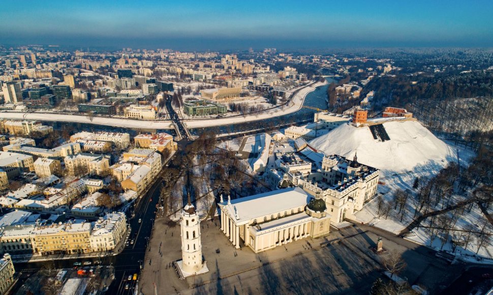 Gimtadienį švenčiančio Vilniaus vaizdai
