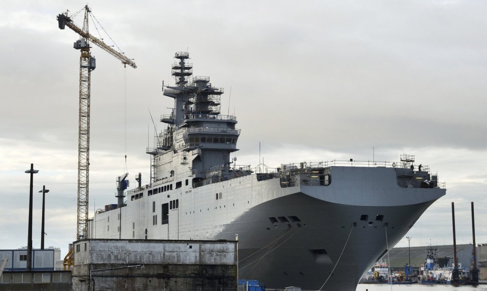 „Mistral“ tipo laivas „Vladivostok“ Prancūzijoje