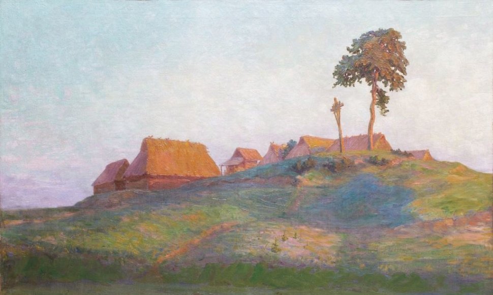 Antanas Žmuidzinavičius „Dzūkų kaimelis“ (1910)